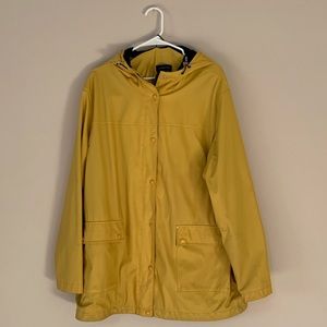 Lands’ End Yellow Rain Coat